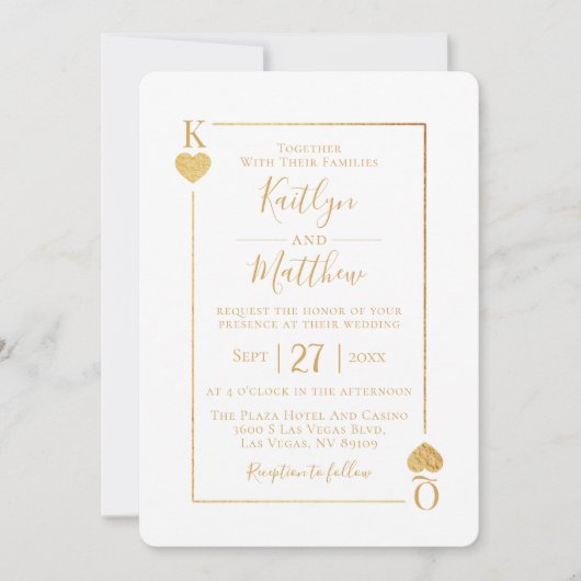 モノグラム遊のカード結婚コレクション 招待状 (正面)