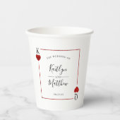 モノグラム遊のカード結婚コレクション 紙コップ (正面)