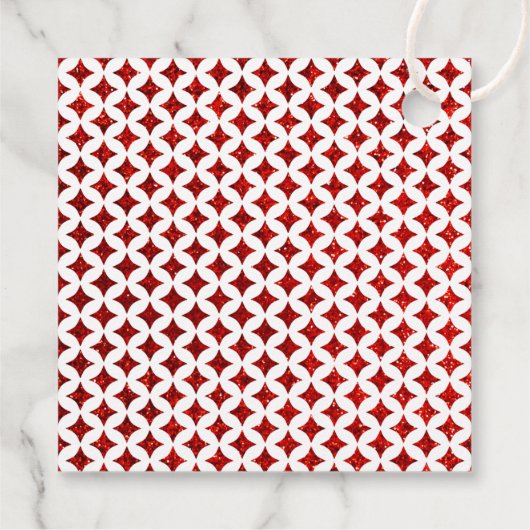 モノグラム遊のカード結婚式の日付を保存 フェイバータグ (裏面)