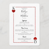 モノグラム遊カードの結婚コレクションメニュー メニュー (正面)