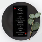 モノグラム遊カードの結婚コレクションメニュー ラックカード