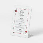 モノグラム遊カードの結婚コレクションメニュー 台座サイン (正面)