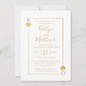 モノグラム遊カード50周年結婚記念 招待状 (正面)