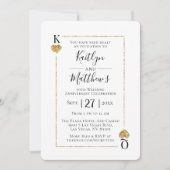 モノグラム遊カード50周年結婚記念 招待状 (正面)