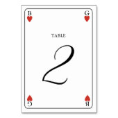 モノグラム遊ハートの結婚カード番号 テーブルナンバー (裏面)