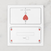 モノグラム遊ハートズ結婚カード座席表 プレイスカード (外部開封)