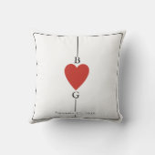 モノグラム遊ハートズ結婚カード クッション (裏面)