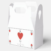 モノグラム遊ハートズ結婚カード フェイバーボックス (オープン)