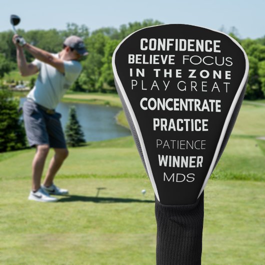 モノグラム遊素晴らし引用文おもしろいゴルフヘッドカバー ゴルフヘッドカバー