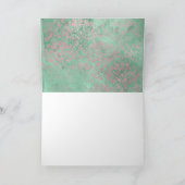 モノグラム野生動物女の子ボホジャングルかわいらし動物 招待状 (内部)