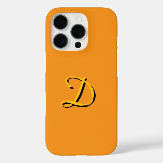 モノグラム金ゴールドでパーソナライズ Case-Mate iPhoneケース (裏面)