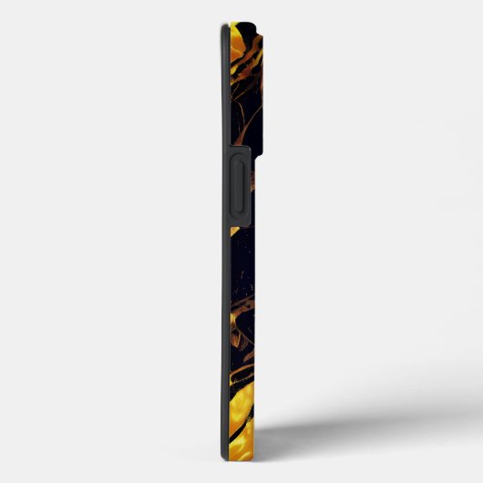 モノグラム金ゴールドとブラックケースiphone 13 pro max Case-Mate iPhoneケース (裏面 / 右)