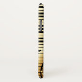 モノグラム金ゴールドとブラック音楽鍵 Case-Mate iPhoneケース (裏面/右)