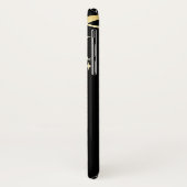 モノグラム金ゴールドとブラック音楽鍵 Case-Mate iPhoneケース (裏面/左)