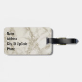 モノグラム金ゴールドグリッター、黒と大理石 ラゲッジタグ (裏面横)