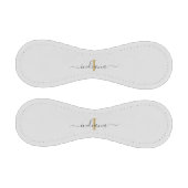 モノグラム金ゴールドグレイスクリプト名タイポグラフィ 野球ボール (パネル)