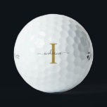 モノグラム金ゴールドグレーのスクリプト名モダン ゴルフボール<br><div class="desc">金ゴールドグレーモノグラムモダンスクリプト名卓球ラケットあなたの名前とイニシャルで簡単に編集することができクリックます"パーソナライズ"ボタン。「this」リンクを選択すると、文字と背景の色カスタマイズを完全に変更する。</div>