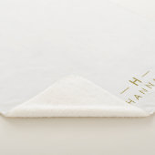 モノグラム金ゴールドグレー |ミニマルエレガントリスト シェルパブランケット (3/4)