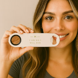 モノグラム金ゴールドグレー |ミニマルエレガントリスト スピード栓抜き