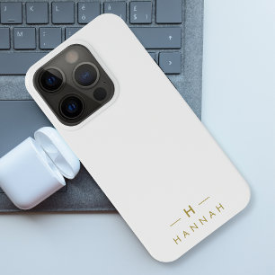 モノグラム金ゴールドグレー ミニマルエレガントリスト iPhone 15 PROケース