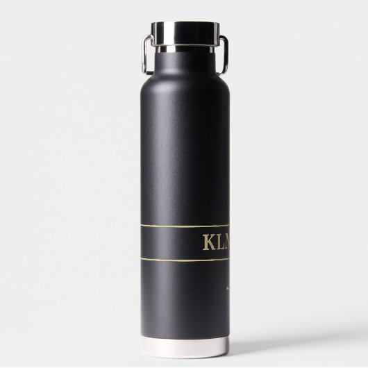 モノグラム金ゴールドシルエットウーマンゴルファー ウォーターボトル (正面)