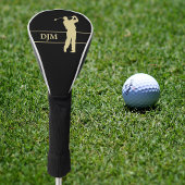 モノグラム金ゴールドシルエットゴルファー ゴルフヘッドカバー