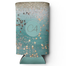 モノグラム金ゴールドスターズオンティール（緑がかった色）