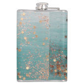 モノグラム金ゴールドスターズオンティール（緑がかった色） フラスク (裏面)