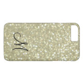 モノグラム金ゴールドスパークルiPhone 7プラスケース Case-Mate iPhoneケース (裏面(横))