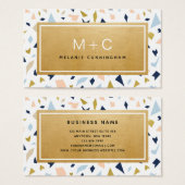 モノグラム金ゴールドテラッツォ名刺 (正面&裏面)