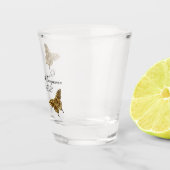 モノグラム金ゴールドバタフライ結婚式の引き出物 ショットグラス (右)
