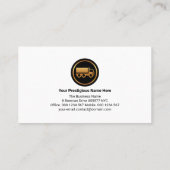 モノグラム金ゴールドホームトラックルミナスグリーントラック 名刺 (裏面)