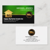 モノグラム金ゴールドホームトラックルミナスグリーントラック 名刺 (正面/裏面)