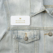 モノグラム金ゴールドミニマルエレガントリスト 名札 (インサイチュ)