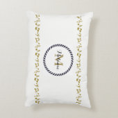 モノグラム金ゴールドミュージックノート アクセントクッション (裏面(縦))