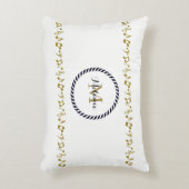 モノグラム金ゴールドミュージックノート アクセントクッション (正面(垂直))