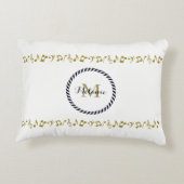 モノグラム金ゴールドミュージックノート アクセントクッション (裏面)