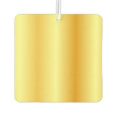 モノグラム金ゴールドルックエレガントモダンテンプレート カーエアーフレッシュナー (裏面)