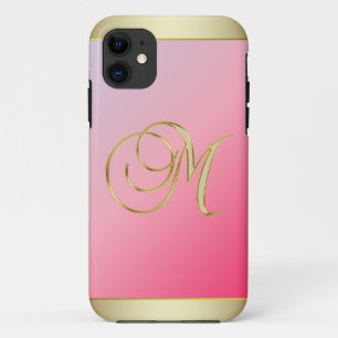 モノグラム金ゴールド文字Mピエレガントンク iPhone 11 ケース