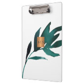 モノグラム金ゴールド銅金属海青葉 クリップボード (左)