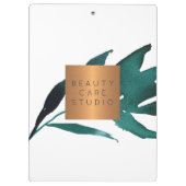 モノグラム金ゴールド銅金属海青葉 クリップボード (裏面)