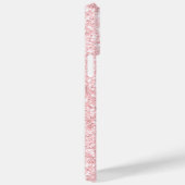 モノグラム金属赤面ピンクドリップグリッター Case-Mate iPhoneケース (裏面 / 右)