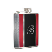 モノグラム銀メッシュと赤 フラスク (右)