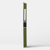 モノグラム陸軍の緑の色の背景 Case-Mate iPhoneケース (裏面 / 左)