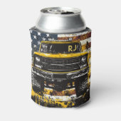 モノグラム集荷トラックフラググランジ 缶クーラー (缶裏面)