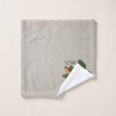 モノグラム離れオーク材 バスタオルセット (ウォッシュタオル)