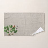 モノグラム離れオーク材 バスタオルセット (ハンドタオル)