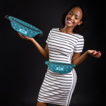 モノグラム離れ付き青色のパターン