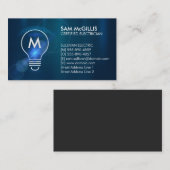 モノグラム電気工事士電気工事業者 名刺 (正面/裏面)