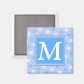 モノグラム電気青円パターン マグネット (正面/裏面)